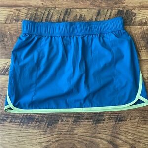 Columbia Athletic Skort with Yellow/Green Trim